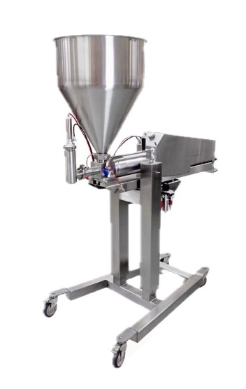 Industrial sauce depositor handling soups and salads