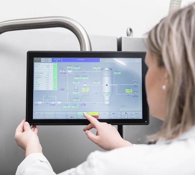 Midilab RC fluid bed processor screen