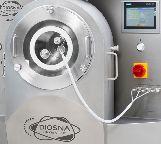 DIOSNA tablet coater Minilab RC for pharmaceutical coating