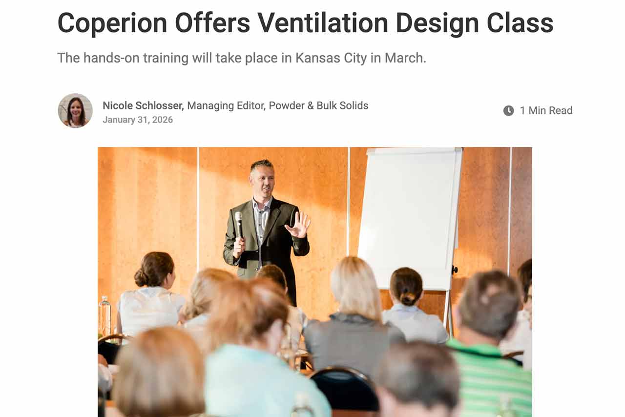 PowderBulkSolids.com – Ventilation design class