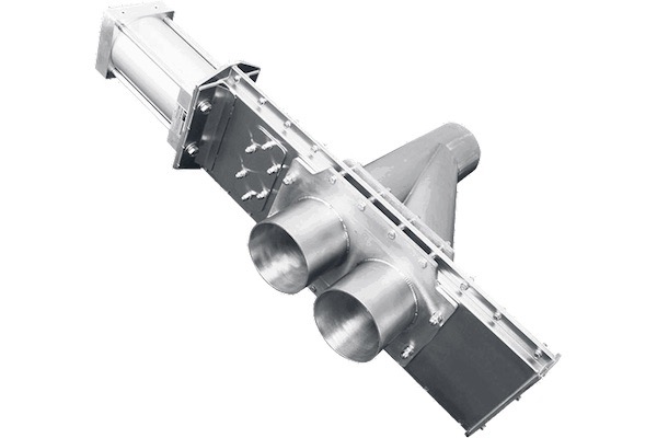 Wye gate diverter valve