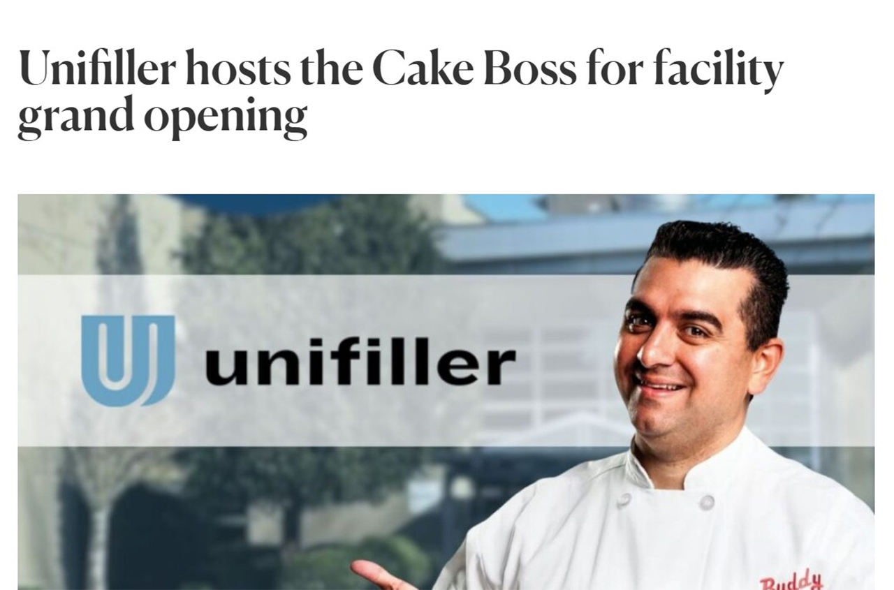 CommercialBaking.com – Unifiller hosts Cake Boss