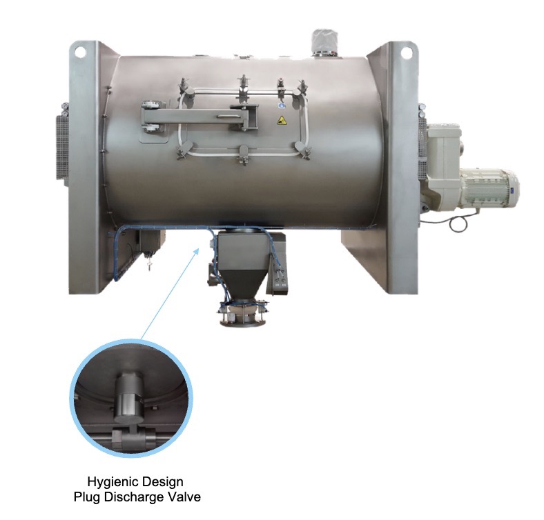 Horizontal batch mixers for food & bakery industries