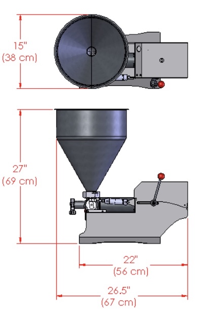 ELF 400 table-top depositing machine for food & bakery production