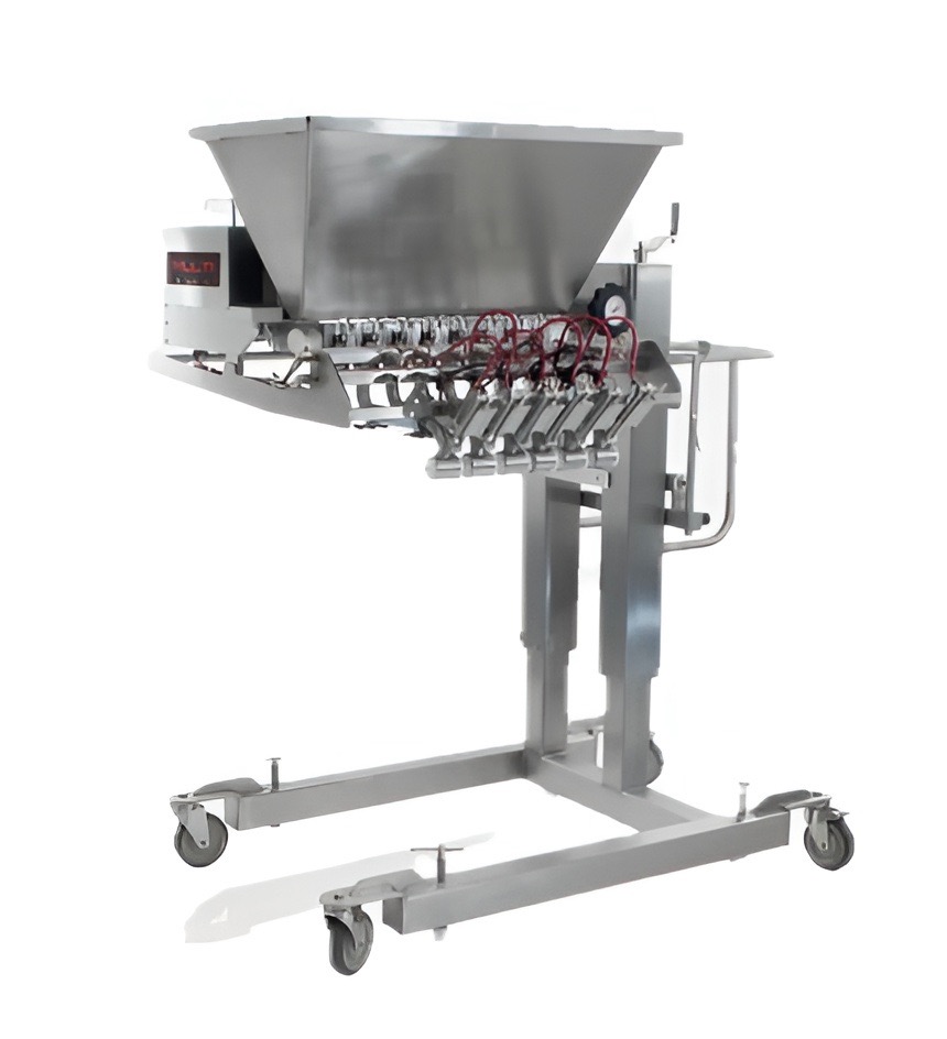 Multi piston depositor for food & bakery filling