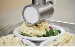 Food filling machine & depositor for chunky ingredients