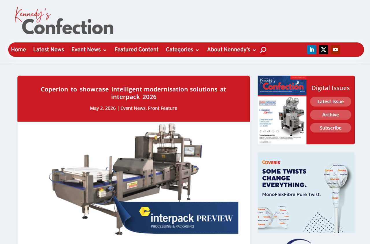 kennedysconfection.co.uk – Coperion  at Interpack 2026